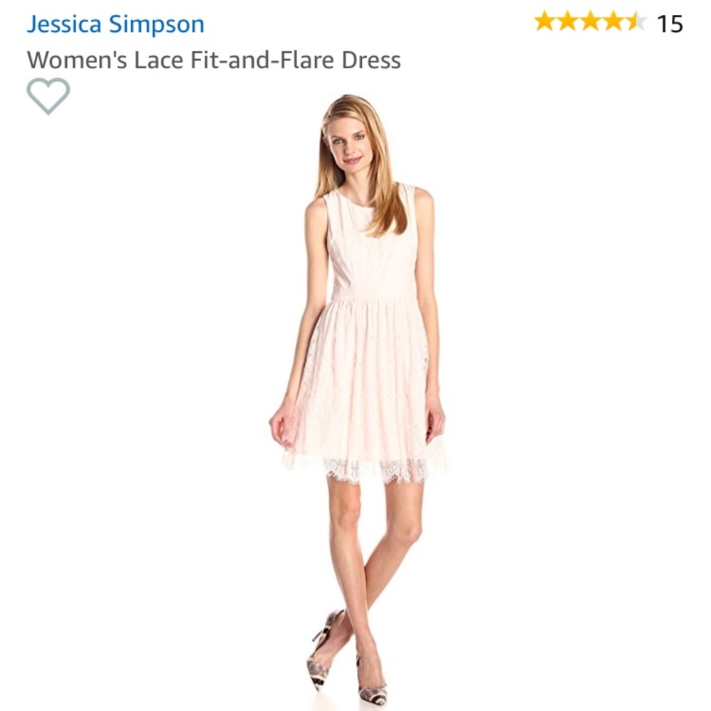 Jessica Simpson pink lace dress